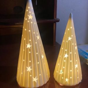 Lighted Christmas Trees